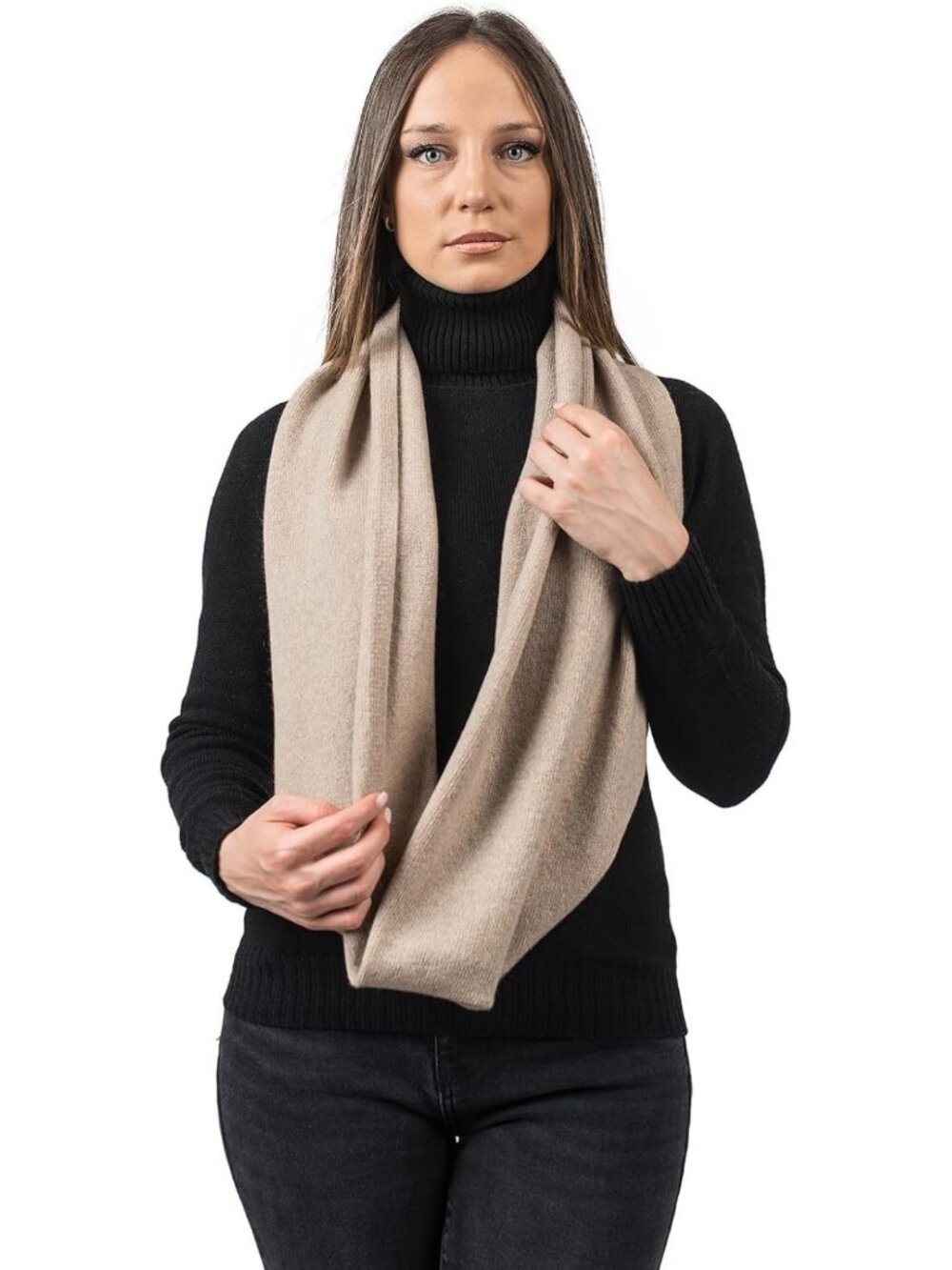 Recycled Cashmere Blend Infinity Scarf for Women - Soft, Cozy & Stylish